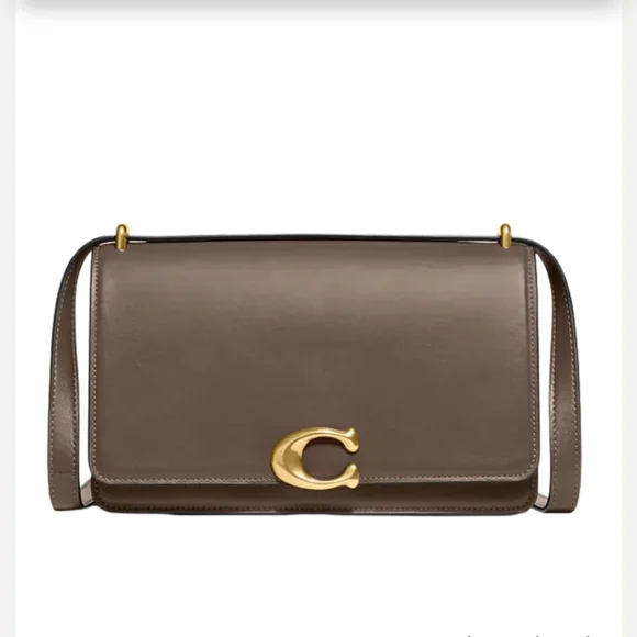 Coach Bandit Shoulder Bag Dark Stone New - Picture 1 of 12